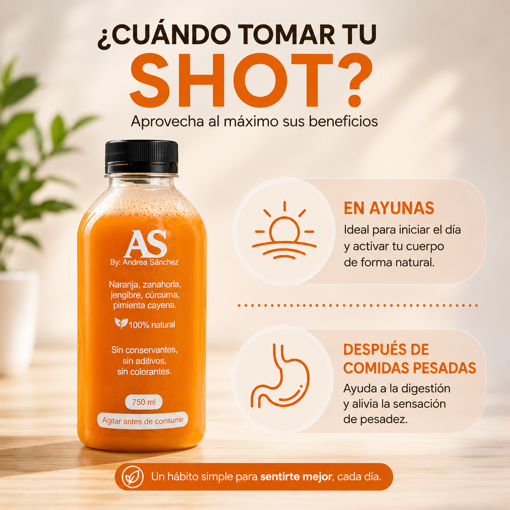 Antiinflamatorio - Shot de Curcuma y Jengibre