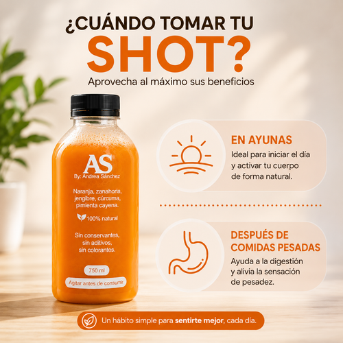 Antiinflamatorio - Shot de Curcuma y Jengibre