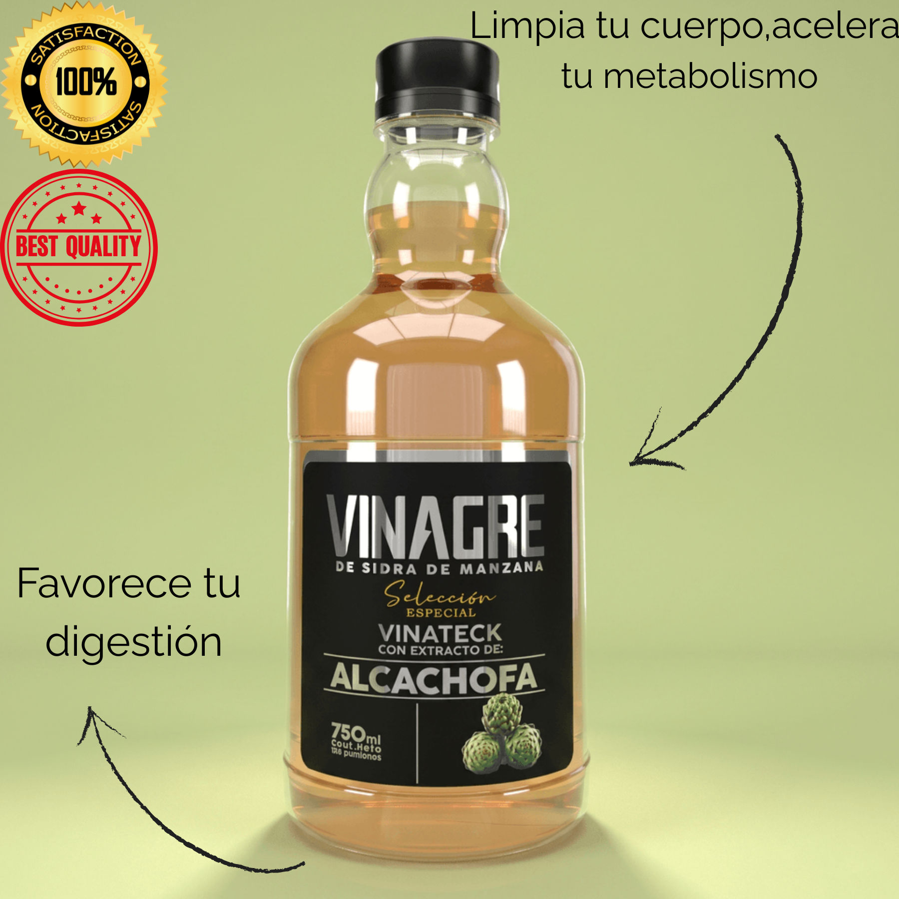 Vinagre Sidra de Manzana con Alcachofa